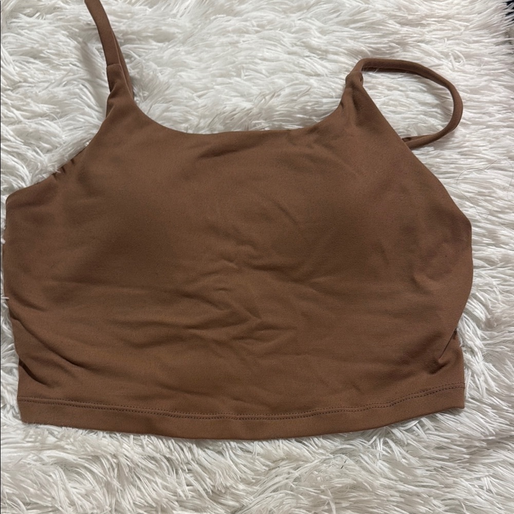 Brown Cropped Tank Top